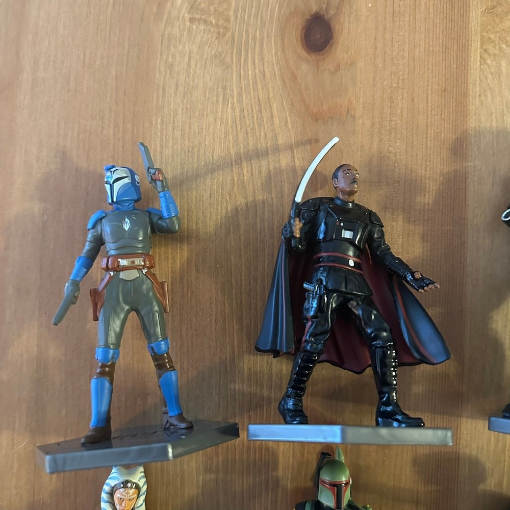 Disney Star Wars The Mandalorian Toybox Action Figure Set of 8 Luke Boba Fett - Picture 10 of 11